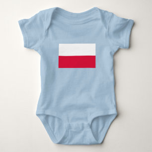 Body Para Bebê Bandeira da Polônia