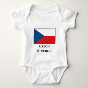Body Para Bebê Bandeira da República Checa