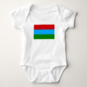 Body Para Bebê Bandeira da República da Carélia