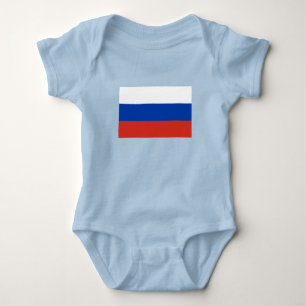 Body Para Bebê Bandeira da Rússia