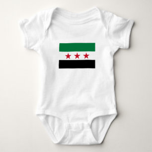 Body Para Bebê Bandeira da Síria