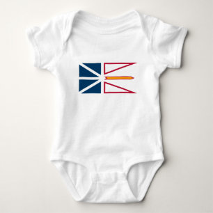 Body Para Bebê Bandeira da Terra Nova e Labrador (Canadá)