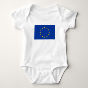 Body Para Bebê Bandeira da União Europeia