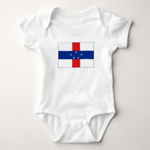 Body Para Bebê Bandeira das Antilhas Holandesas