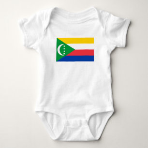 Body Para Bebê Bandeira das Comores
