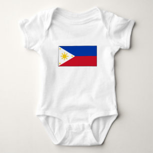Body Para Bebê Bandeira das Filipinas
