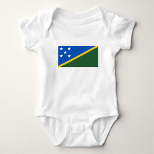 Body Para Bebê Bandeira das Ilhas Salomão