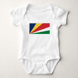 Body Para Bebê Bandeira das Seychelles