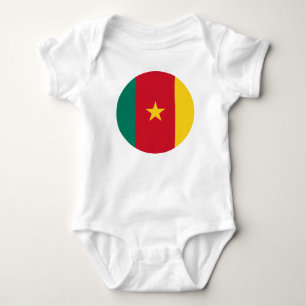 Body Para Bebê Bandeira de Camarões baby jersey