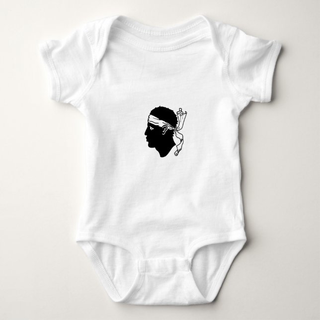 Body Para Bebê Bandeira de Córsega (Frente)