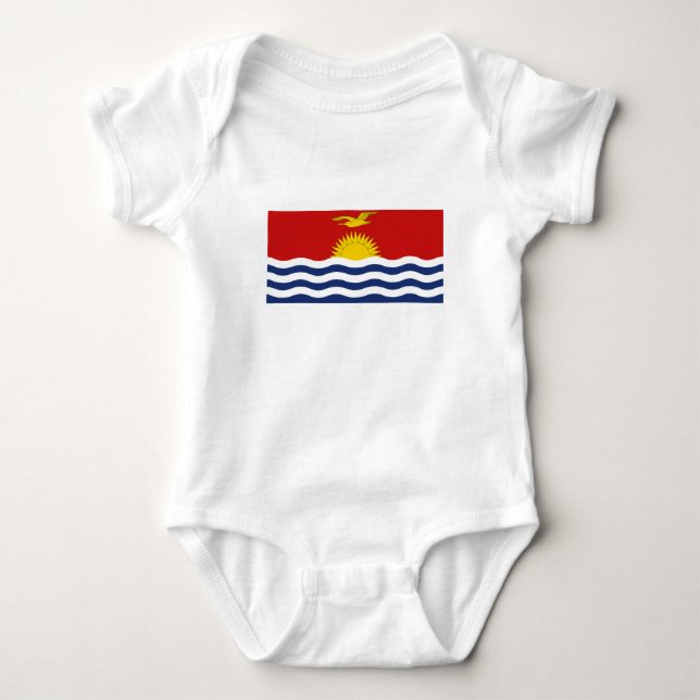 Body Para Bebê Bandeira de Kiribati (Frente)