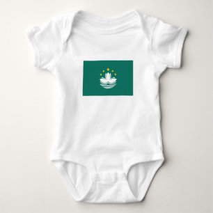 Body Para Bebê Bandeira de Macau