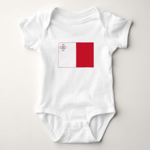 Body Para Bebê Bandeira de Malta