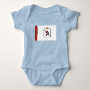 Body Para Bebê Bandeira de Mari El