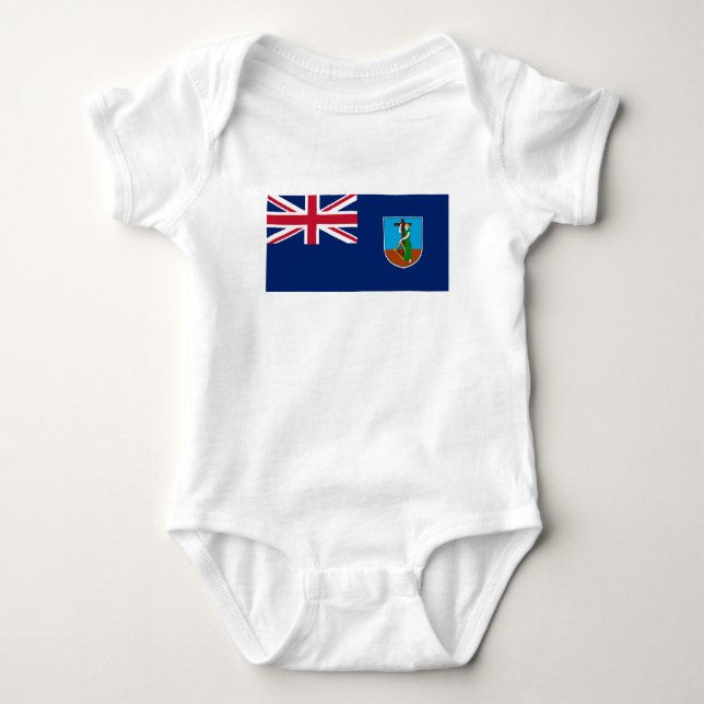 Body Para Bebê Bandeira de Montserrat (Frente)