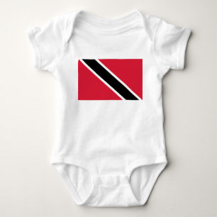 Body Para Bebê Bandeira de Trinidad e Tobago
