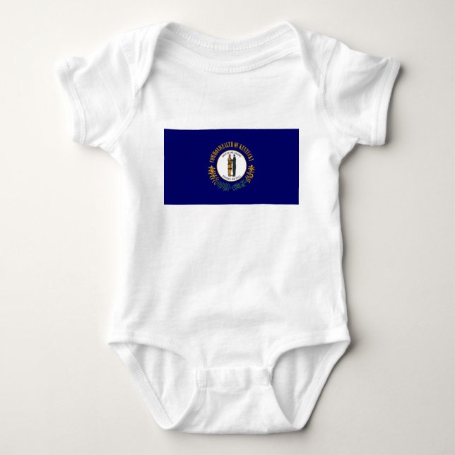Body Para Bebê Bandeira do Estado do Kentucky (Frente)
