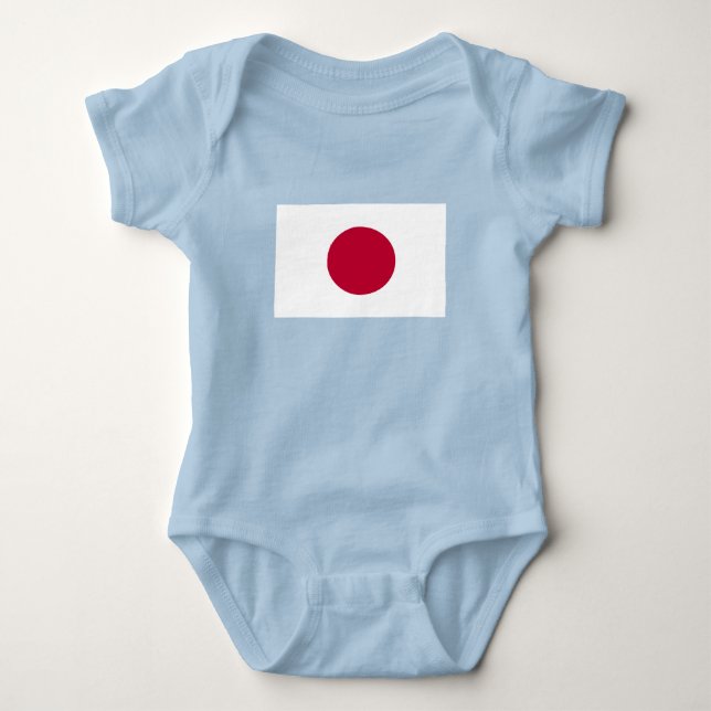 Body Para Bebê Bandeira do Japão (Frente)