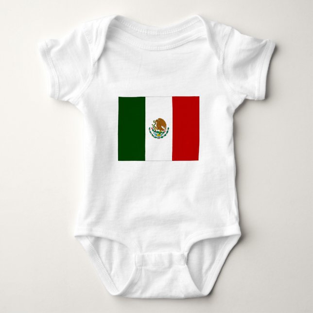 Body Para Bebê Bandeira do México (Frente)