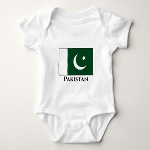 Body Para Bebê Bandeira do Paquistão (Paquistão)