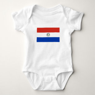 Body Para Bebê Bandeira do Paraguai