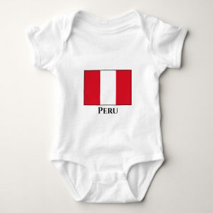 Body Para Bebê Bandeira do Peru