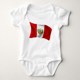 Body Para Bebê Bandeira do Peru