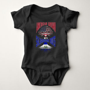 Body Para Bebê Bandeira do Salvador Americano Raízes do Salvador