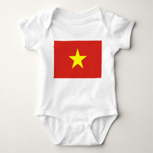 Body Para Bebê Bandeira do Vietname