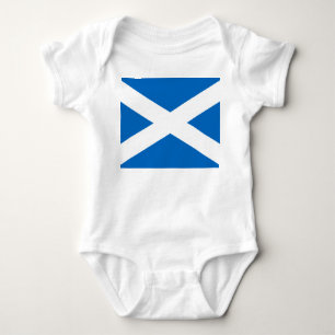 Body Para Bebê Bandeira escocesa da cruz de Scotland St Andrew