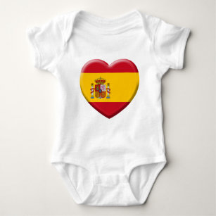 Body Para Bebê Bandeira Espanha