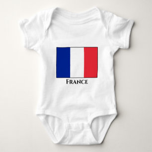 Body Para Bebê Bandeira França (Francês)