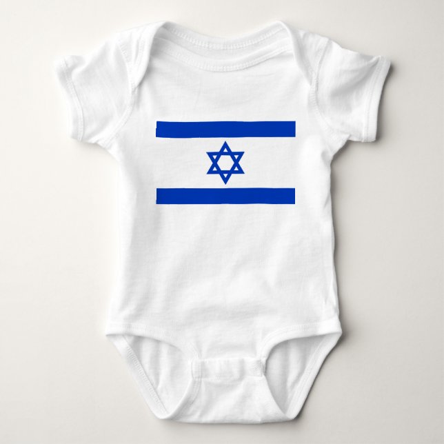 Body Para Bebê Bandeira israelita (Israel) (Frente)