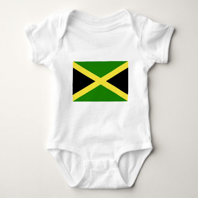 Body Para Bebê Bandeira jamaicana (Frente)