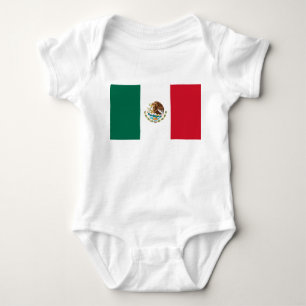 Body Para Bebê Bandeira mexicana