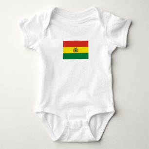 Body Para Bebê Bandeira Patriótica da Bolívia