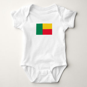 Body Para Bebê Bandeira Patriótica do Benim