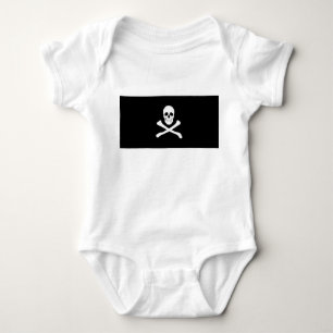 Body Para Bebê Bandeira Pirate (Jolly Roger)