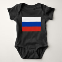 Bandeira Russa (Rússia) Bebê-Roupa-Roupa