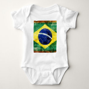 Body Para Bebê Bandeira velha de Brasil