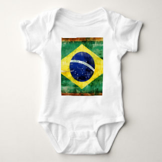 Body Para Bebê Bandeira velha de Brasil
