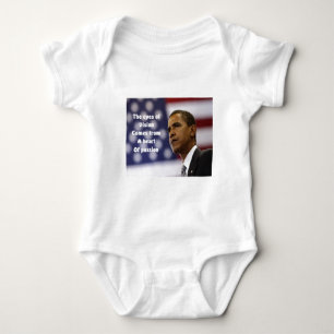 Body Para Bebê Barack Obama coração da paixão