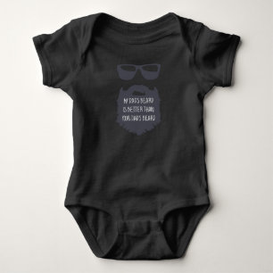 Body Para Bebê Barba Pai Bebê Um corpo de um pedaço de roupa pr