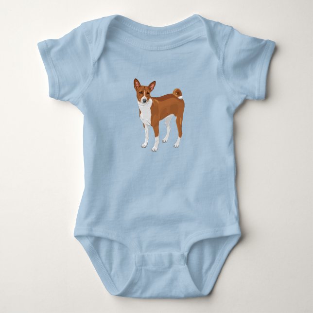 Body Para Bebê Basenji (Frente)