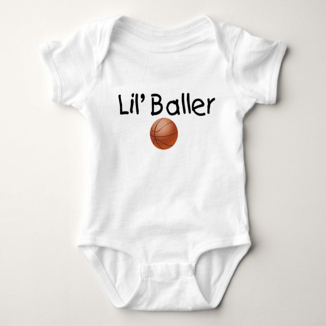 Body Para Bebê Basquetebol de Lil Baller (Frente)