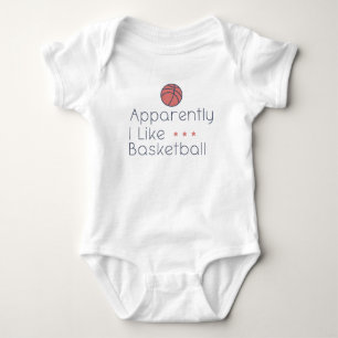 Body Para Bebê Basquetebol Infantil   Aparentemente Eu Gosto de B