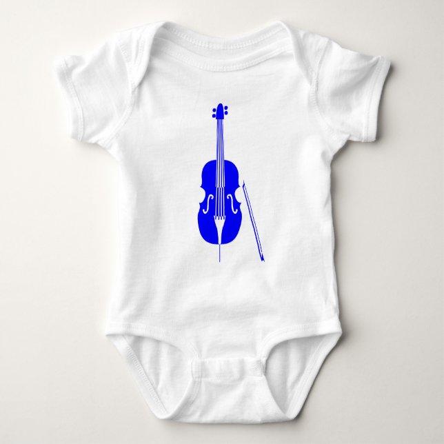 Body Para Bebê Bass Duplo - Azul (Frente)