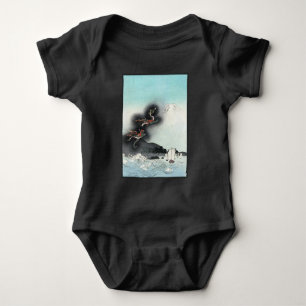 Body Para Bebê Batalha do Mar de Fury do Dragão para o Monte Fuji