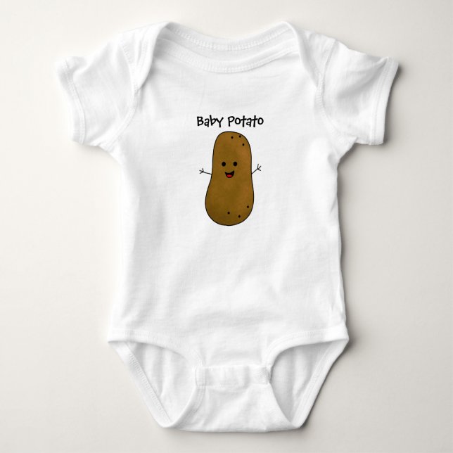 Body Para Bebê Batata Bebê personalizável (Frente)