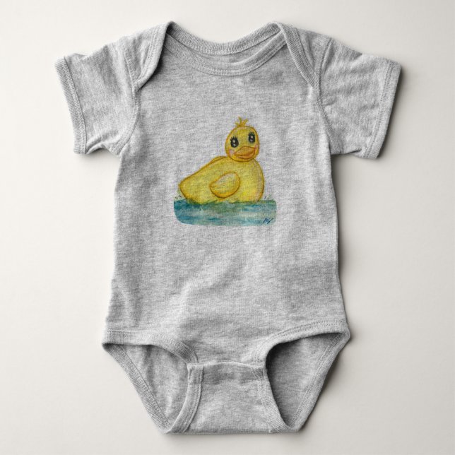 Body Para Bebê Bath Time Ducky (Frente)